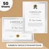 50 Sheets Silver Foil Award Certificate Paper for Printing - 8.5 x 11 In - 4 of 4