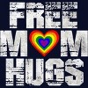 Adult Design By Humans Vintage Free Mom Hugs Heart Pride By Avocato T-Shirt - 2 of 2