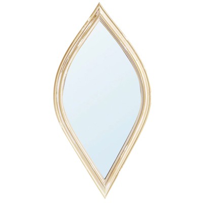 SEVOBAL Bathroom Vanity Mirrors Stylish Diamond Shaped Decorative Mirror with Durable Construction Lightweight Frame, Antique Gold, 6.5"*0.6"*13"