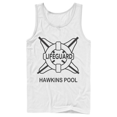 Men's Stranger Things Hawkins Lifeguard Tank Top : Target