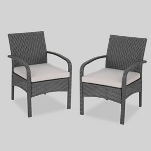 Cordoba 2pk Wicker Club Chairs - Christopher Knight Home - 1 of 4
