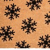 HomeRoots 17" X 29" Brown And Black Christmas Snowflake Outdoor Coir Door Mat - 4 of 4