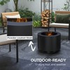 CAVINAS 19" Fire Pit with Poker Outdoor Grill Durable Outside Grills Outdoor Cooking for Outdoor Grilling and Travel - 4 of 4