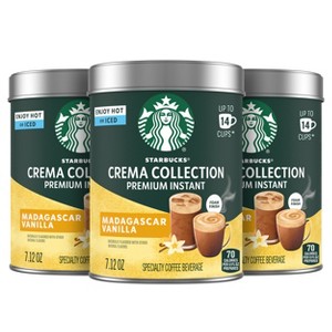 Starbucks Crema Collection Madagascar Vanilla Premium Instant Coffee - 21.36oz/3ct - 1 of 4