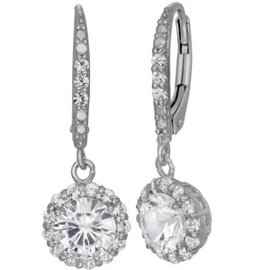 Designs By Gioelli Sterling Silver Gemstone Drop Earrings, Genuine, Lab Created - 1 of 2