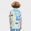 Boys' Stitch Woven Button-Up Shirt - Aqua Green - 2 of 3