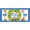 Briarwood Lane Summer Lemon Wreath Welcome Mini Mat 22x10 Indoor Outdoor For Summer Doormat - 3 of 3