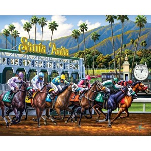 Horse Race by Boardwalk - Jigsaw Puzzle - 1 of 4