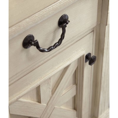 Farmhouse Fresh Two-Tone 1 Drawer Nightstand with USB Ports