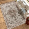HOMCOM Area Rug, Boho Machine Washable Rug, Non-Slip Low Pile Carpet for Living Room, Bedroom, Dining Room, Home Office - 3 of 4