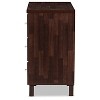 Mayson Modern and Contemporary Wood 3 Drawer Storage Chest Oak Brown Finish - Baxton Studio - image 3 of 4