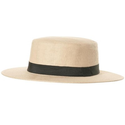 Underwraps Adult Costume Straw Hat w/ Black Band | One Size