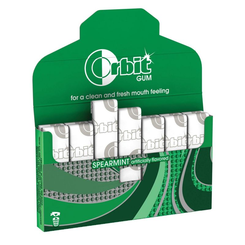 Orbit Spearmint Sugar Free Chewing Gum Single Pack -14 Piece, 3 of 6