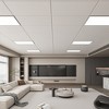 Smooth Drop Ceiling Tile - Fire-Rated, Waterproof, Reusable - Premium PVC, No Sag and Breakage, White - 3 of 4