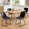 FURNIinspire Accent Chairs Set of 4, Practical Kitchen Chairs with Upholstered Seat, Kitchen Dining Chairs, Black, 22"*20.5"*33.9" - 4 of 4