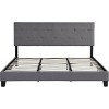 Streamdale Upholstered King Platform Bed, Tufted Headboard, , Gray - 3 of 4
