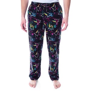 Pink Floyd Adult Dark Side of the Moon Tie Dye Soft Cotton Pajama Pants - 1 of 4