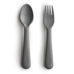 Mushie Dinnerware Fork and Spoon Set - 1 of 4