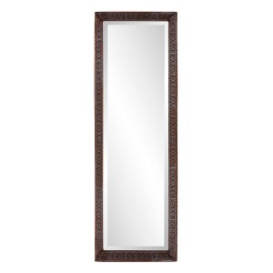 Howard Elliott 12"x36" Rectangular Full Length Dressing Mirror with Hand Crafted Metal Frame Bronze: Elegant Modern Decor - 1 of 4