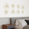 YIYIBYUS 7-Piece Metal Wall Decor, Flower Wall Hanging Art, Indoor Metal Wall Decor for Bedroom Home - 3 of 4