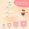 Wikineon 4 Tier Acrylic Cupcake Stand, Premium Cupcake Holder, Acrylic Cupcake Tower Display Cady Bar Party D¨¦cor a Display for Pastry - 4 of 4
