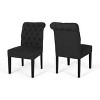 NicBex Mid-Century Style Scroll Back Upholstered Tufted Dining Chairs Set of 2,Modern Accent Chairs for Dining Room,Living Room - 2 of 4