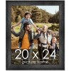 PosterPalooza | 20x24 Wide Barnwood Picture Frame, UV Acrylic, 6 Finishes - Grey, Brown, White, and Black - 2 of 4