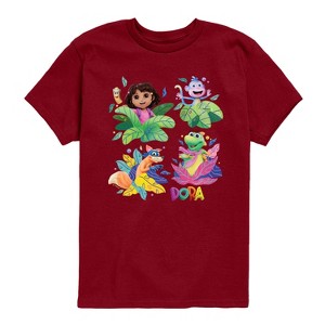 Boys' - Dora the Explorer - Swiper, Isa, And Boots Short Sleeve Graphic T-Shirt - 1 of 3