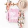 The Juniper Shop Snacks Are My Love Language Toddler Graphic Sweatshirt - 2 of 2