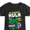 Girls' - Marvel - Hulk Sticker Collage Fitted Short Sleeve Graphic T-Shirt - 2 of 4