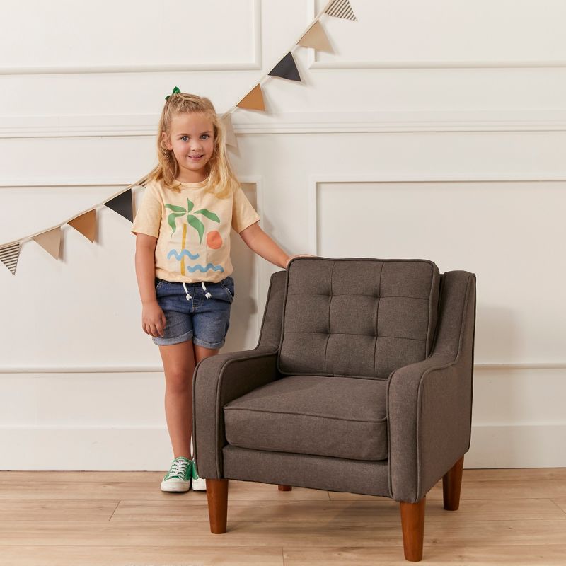ECR4Kids Frankie Arm Chair, Kids Furniture, Raisin, 5 of 12