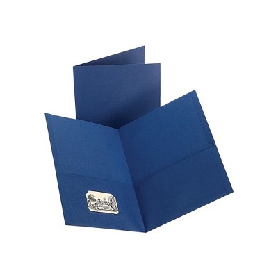 Staples 2-Pocket Folders Dark Blue 10/Pack (13377-CC)