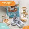 Tickle & Main Noah's Ark 4-Piece Gift Set for Infants 0-12 Months, Includes Storybook and 3 Pairs of Animal Socks Noah - 4 of 4