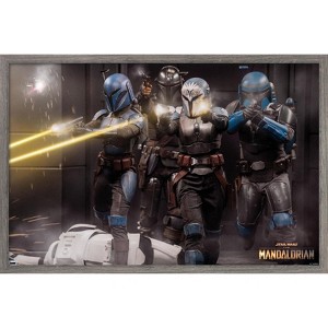 Trends International Star Wars: The Mandalorian Season 2 - Battle Group Framed Wall Poster Prints - 1 of 4