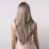 Jessie's Wig 26 Inch Long Wavy Synthetic Wig Ash Blonde With Dark Roots 1 Pc/Pack - 3 of 4