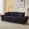 CAVINAS Loveseat Sofa with 2 Supportive Pillows, 23 Inch Corduroy Sofa, Comfy Upholstered Seat Sofa Couch for Bedroom, Living Room, Apartment - 2 of 4