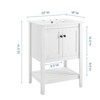Modway Prestige 24" Bathroom Vanity in White, 24 Inch - 2 of 4