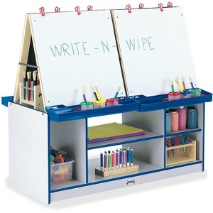 Jonti-Craft - Rainbow Accents 4 Station Art Center - Freckled Gray - 1 of 2