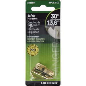 Hillman AnchorWire Brass-Plated Gold Safety Picture Hanger 30 lb 2 pk (Case of 10) - 1 of 1