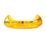 Swimline 48" Inflatable 1-Person Water Sports Kiddy Canoe Swimming Pool Toy Float - Yellow