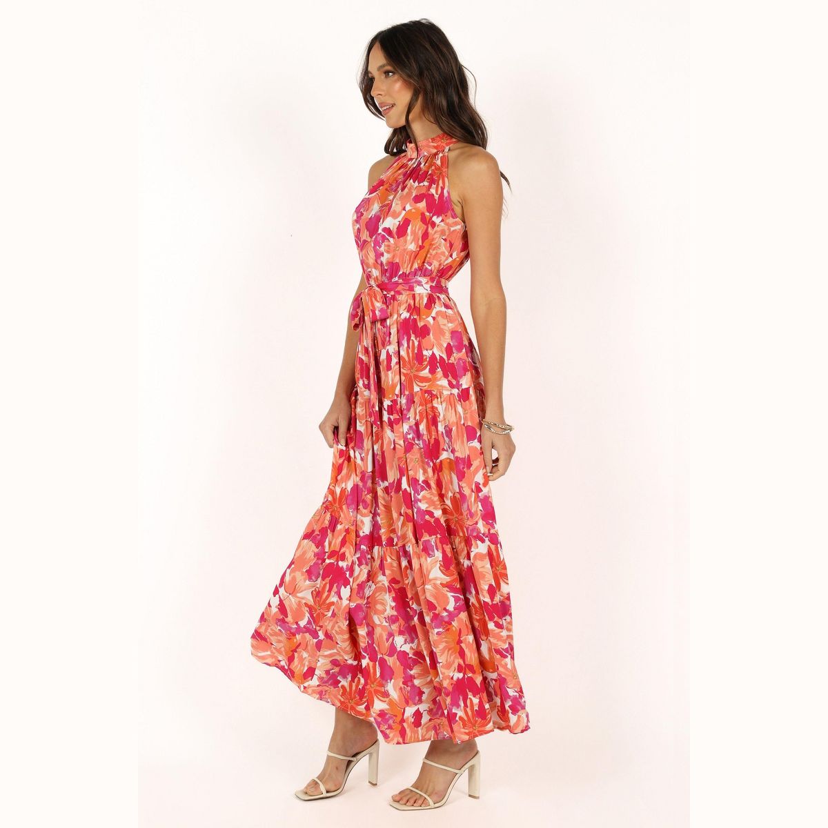 Caroline Maxi Halter Dress - thumbnail 3