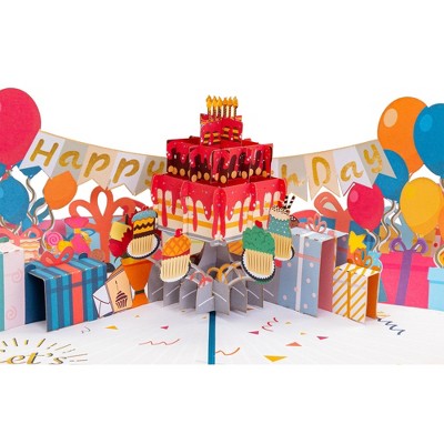 Paper Love 3D Birthday Party Pop Up Card