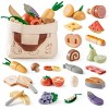 ROBOTIME Play Food And Toy Kitchens Pretend Play Toy, Kitchen Food Playset with Shopping Bag for Girls Boys, Multicolored, 10.23"*5"*6.69" - 4 of 4