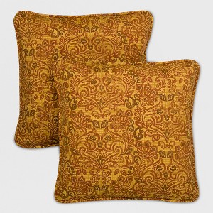 Madaga 2pk Outdoor Replacement Pillows Gold - Grand Basket