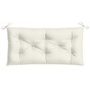 vidaXL Garden Bench Cushion Melange Cream 39.4"x19.7"x2.8" Fabric - 4 of 4
