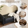 CAVINAS Modern Rectangular Upholstered Ottoman Bench with Storage,Button Tufted Storage Ottoman for Living Room - 3 of 4