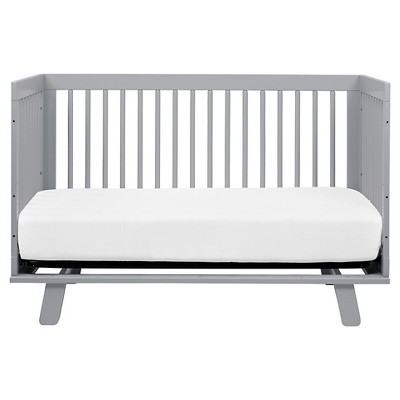 Babyletto Hudson 3-in-1 Convertible Crib with Toddler Rail, Gray