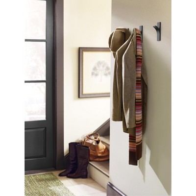 Matte Black Single Prong Decorative Metal Wall Hook
