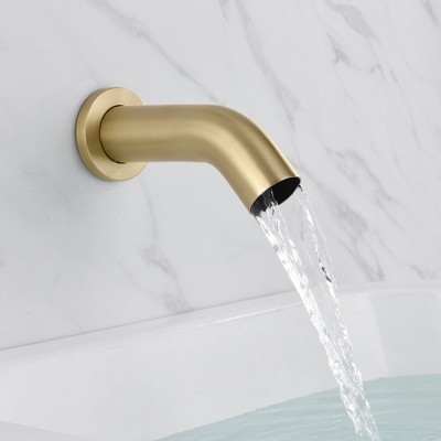 Brushed Gold Brass Rain Shower System with Handheld