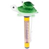 Northlight 9" Green and Yellow Turtle Family Floating Swimming Pool Thermometer with Cord - 2 of 4